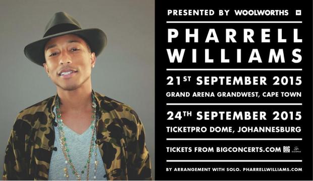Pharrell Williams, Woolworths, Are you with us, South Africa, Concert, Events, Music. Fashion